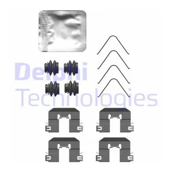 Kit d'accessoires, plaquette de frein à disque DELPHI LX0760