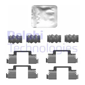 Kit d'accessoires, plaquette de frein à disque DELPHI LX0769