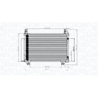 Condenseur, climatisation MAGNETI MARELLI OEM 051-016-0027