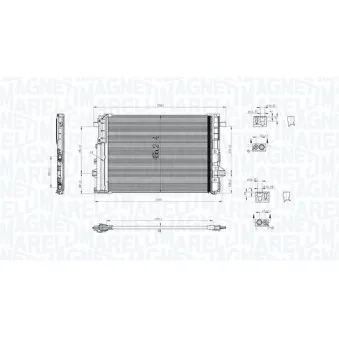 Condenseur, climatisation MAGNETI MARELLI OEM ms5716d