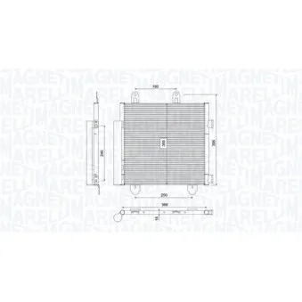 Condenseur, climatisation MAGNETI MARELLI OEM CCS-CT-028