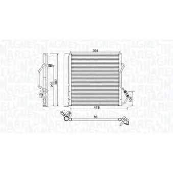 Condenseur, climatisation MAGNETI MARELLI OEM Q0013198V001