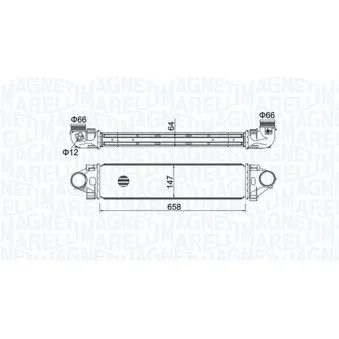 Intercooler, échangeur MAGNETI MARELLI OEM CI 532 000P