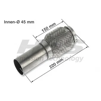 HJS 83 00 8455 - Tuyau flexible, échappement