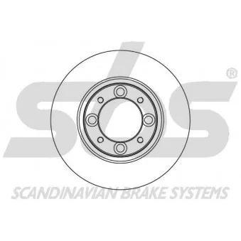 Jeu de 2 disques de frein avant SBS [1815201811]