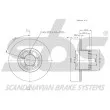 sbs 1815202509 - Jeu de 2 disques de frein avant