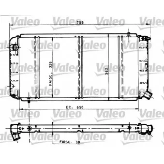 Radiateur, refroidissement du moteur VALEO 810815