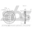 sbs 1815203013 - Jeu de 2 disques de frein avant