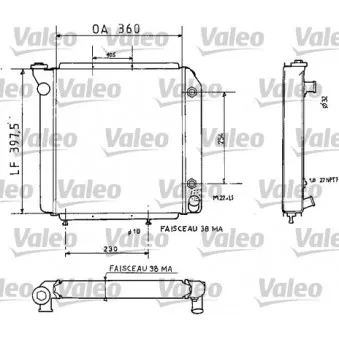 Radiateur, refroidissement du moteur VALEO 810935