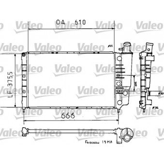 Radiateur, refroidissement du moteur VALEO 810938
