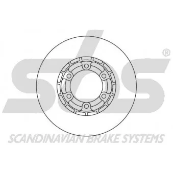 Jeu de 2 disques de frein avant SBS [1815203026]