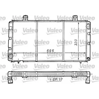 Radiateur, refroidissement du moteur VALEO [810964]
