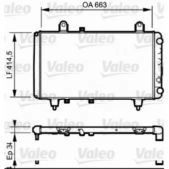 Radiateur, refroidissement du moteur VALEO [811380]