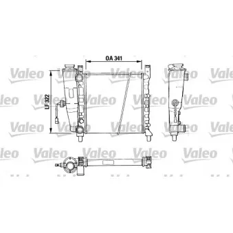 Radiateur, refroidissement du moteur VALEO 811386