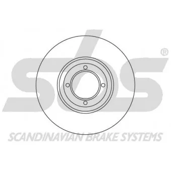 sbs 1815203713 - Jeu de 2 disques de frein avant