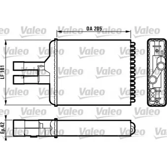 Système de chauffage VALEO 812117 pour OPEL VECTRA 2.5 i V6 - 170cv