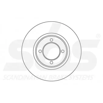 sbs 1815204518 - Jeu de 2 disques de frein avant