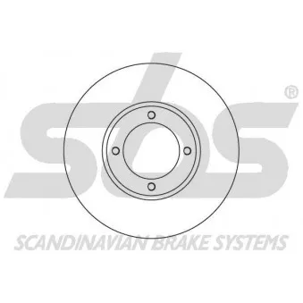 sbs 1815204523 - Jeu de 2 disques de frein avant