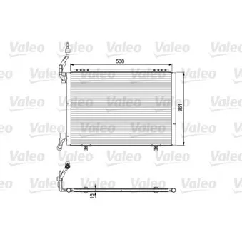 Condenseur, climatisation VALEO 814075 pour FORD FIESTA 1.5 TDCi - 95cv