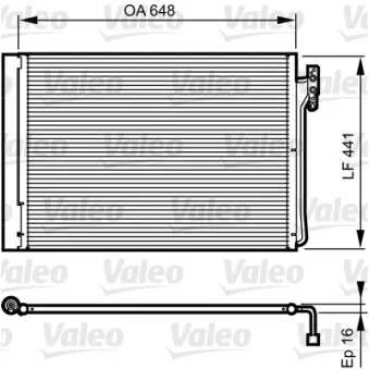 Condenseur, climatisation VALEO OEM JRW000020