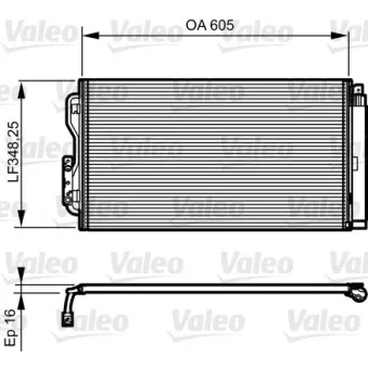 Condenseur, climatisation VALEO OEM 64539218122
