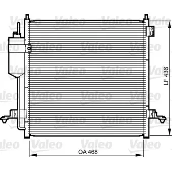 Condenseur, climatisation DELPHI CF20286