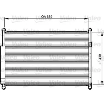 Condenseur, climatisation VALEO OEM 9531064J01