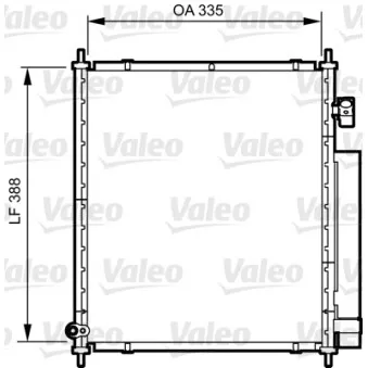 Condenseur, climatisation VALEO OEM 80110SAA003