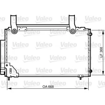 Condenseur, climatisation VALEO OEM 80100S7A305