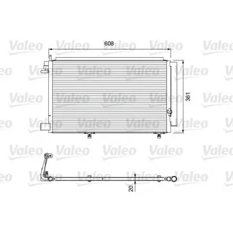 Condenseur, climatisation VALEO OEM 1787029