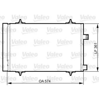 Condenseur, climatisation VALEO 814363 pour CITROEN C5 2.0 HDi 180 - 181cv