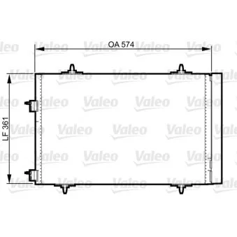 Condenseur, climatisation VALEO 814365 pour CITROEN C5 1.6 THP 150 - 150cv