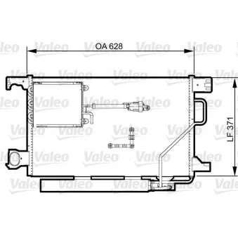 Condenseur, climatisation VALEO OEM 2035001654