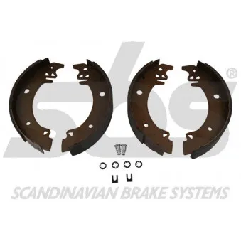 sbs 18512737352 - Jeu de mâchoires de frein, frein de stationnement