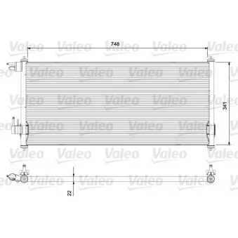 Condenseur, climatisation VALEO 814383