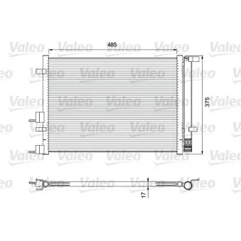 Condenseur, climatisation VALEO 814395