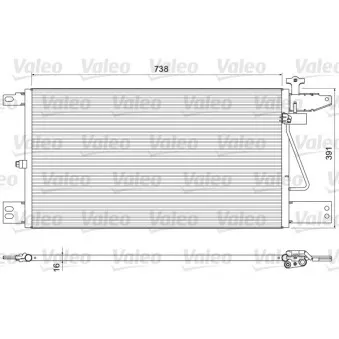 Condenseur, climatisation VALEO 815065 pour SCANIA P,G,R,T - series P 370 - 370cv