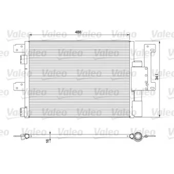 Condenseur, climatisation VALEO 815090 pour IVECO EUROCARGO 160 E 24 tector, 160 E 24 P tector - 239cv