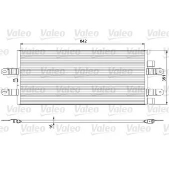 Condenseur, climatisation VALEO 815093 pour SCANIA P,G,R,T - series P 400, R 400 - 400cv