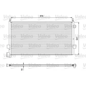 Condenseur, climatisation VALEO 815094 pour VOLVO FM12 FM 12/380 - 379cv