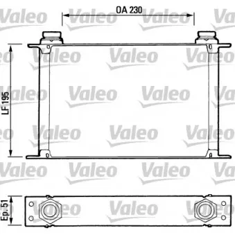 Radiateur d'huile VALEO [816601]
