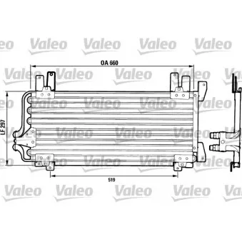 Condenseur, climatisation VALEO 816742