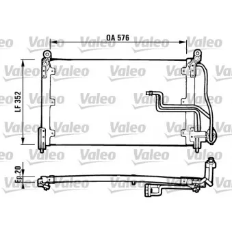Condenseur, climatisation VALEO 816904 pour OPEL VECTRA 1.6 i - 75ch