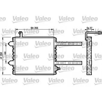 Condenseur, climatisation VALEO 816972 pour VOLKSWAGEN POLO 1.4 16V - 75cv