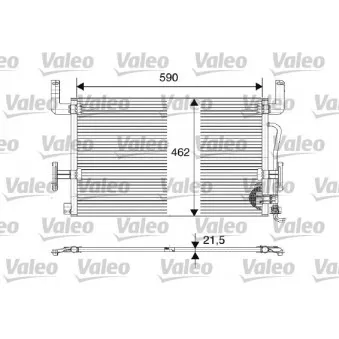 Condenseur, climatisation VALEO 816980 pour RENAULT TRUCKS PREMIUM Distribution 340,18D/T - 339cv