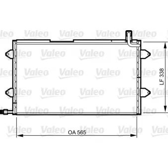 Condenseur, climatisation VALEO OEM 1hm820413b