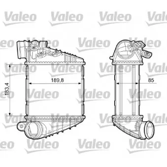 Intercooler, échangeur VALEO OEM 1J0145805B