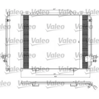 Condenseur, climatisation VALEO 817252 pour MERCEDES-BENZ CLASSE E E 200 T Kompressor - 186cv