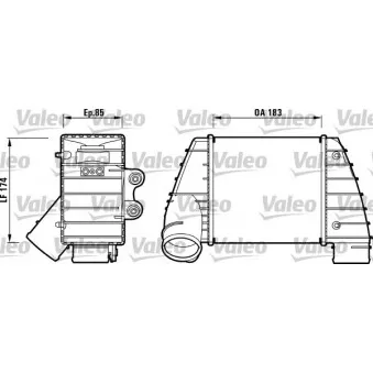 Intercooler, échangeur VALEO 817487