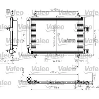 VALEO 817526 - Condenseur, climatisation